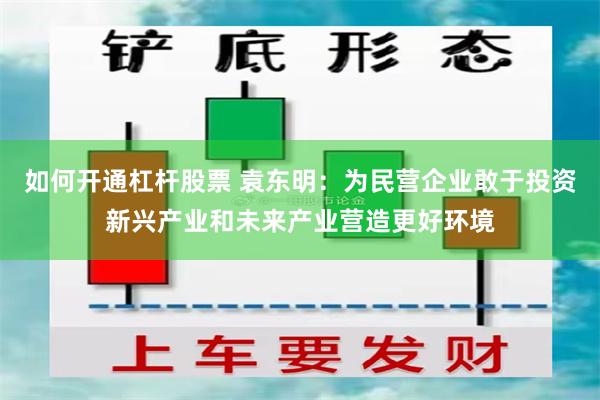 如何开通杠杆股票 袁东明：为民营企业敢于投资新兴产业和未来产业营造更好环境