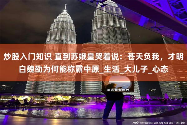 炒股入门知识 直到苏娥皇哭着说：苍天负我，才明白魏劭为何能称霸中原_生活_大儿子_心态