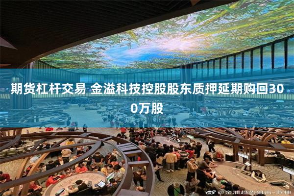 期货杠杆交易 金溢科技控股股东质押延期购回300万股